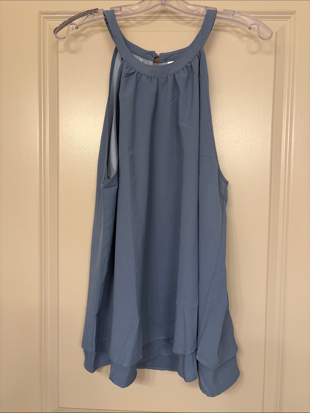 Light Blue Women's Halter swing top. New without tags